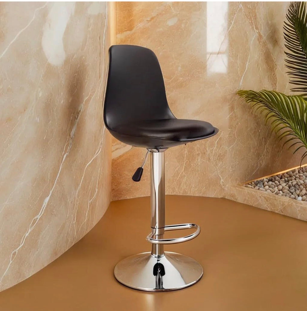 Height Adjustable And Revolving Bar stool/Kitchen Chair Suitable For Kitchen , Cafeteria , Dining , Office, Shops (pack of 1 )