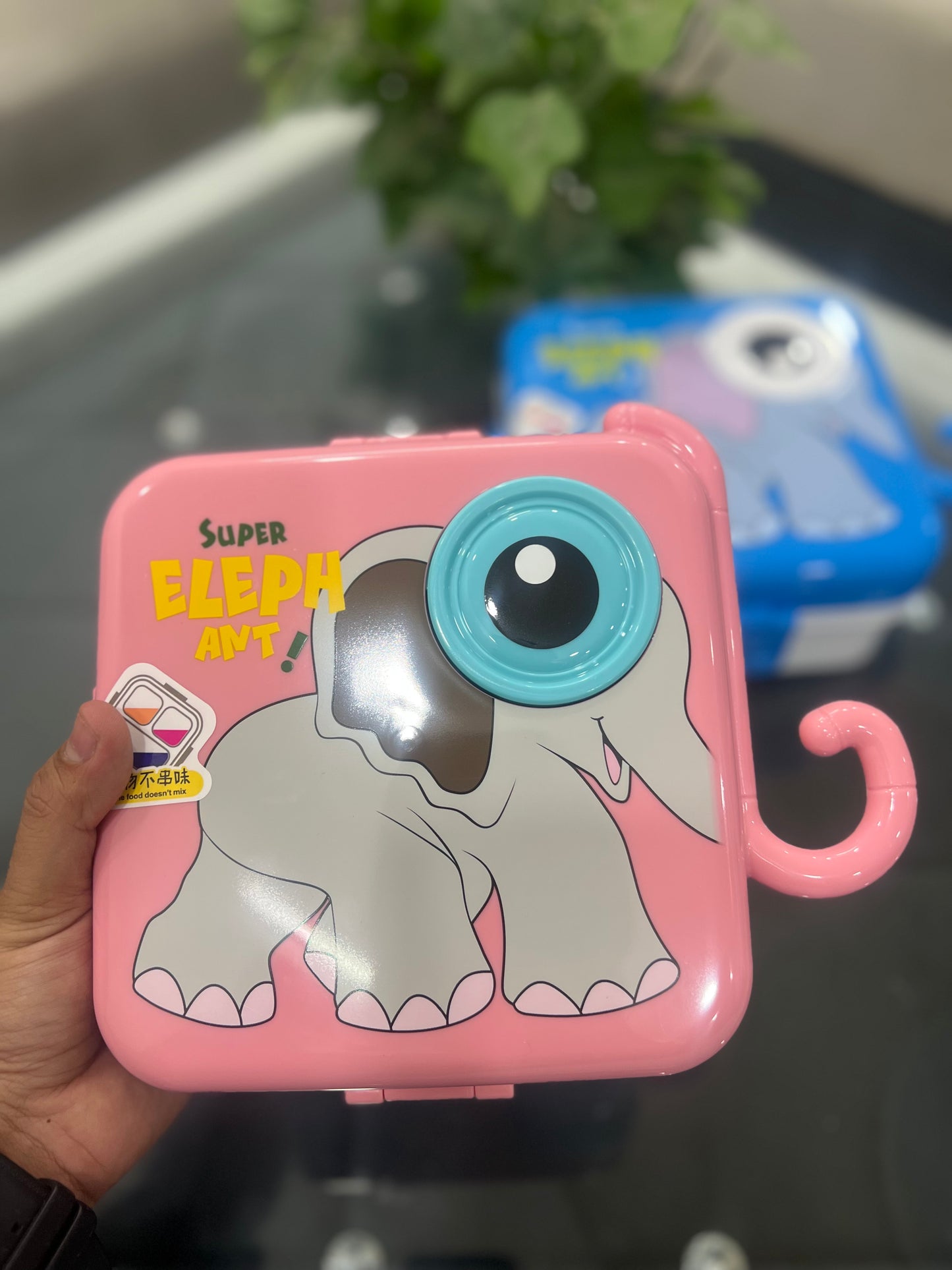 Elephant Print Lunch Box